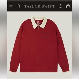 NEW Taylor Swift RED Taylor’s Version Classic Zip Polo -Medium